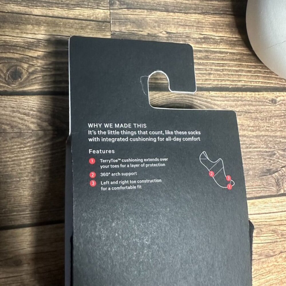 NWT Lululemon Men's Daily Stride Ankle Socks 3 Pack Size XL (BLK) - Picture 7 of 8